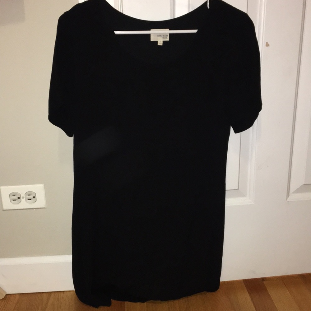 Black straight fit dress